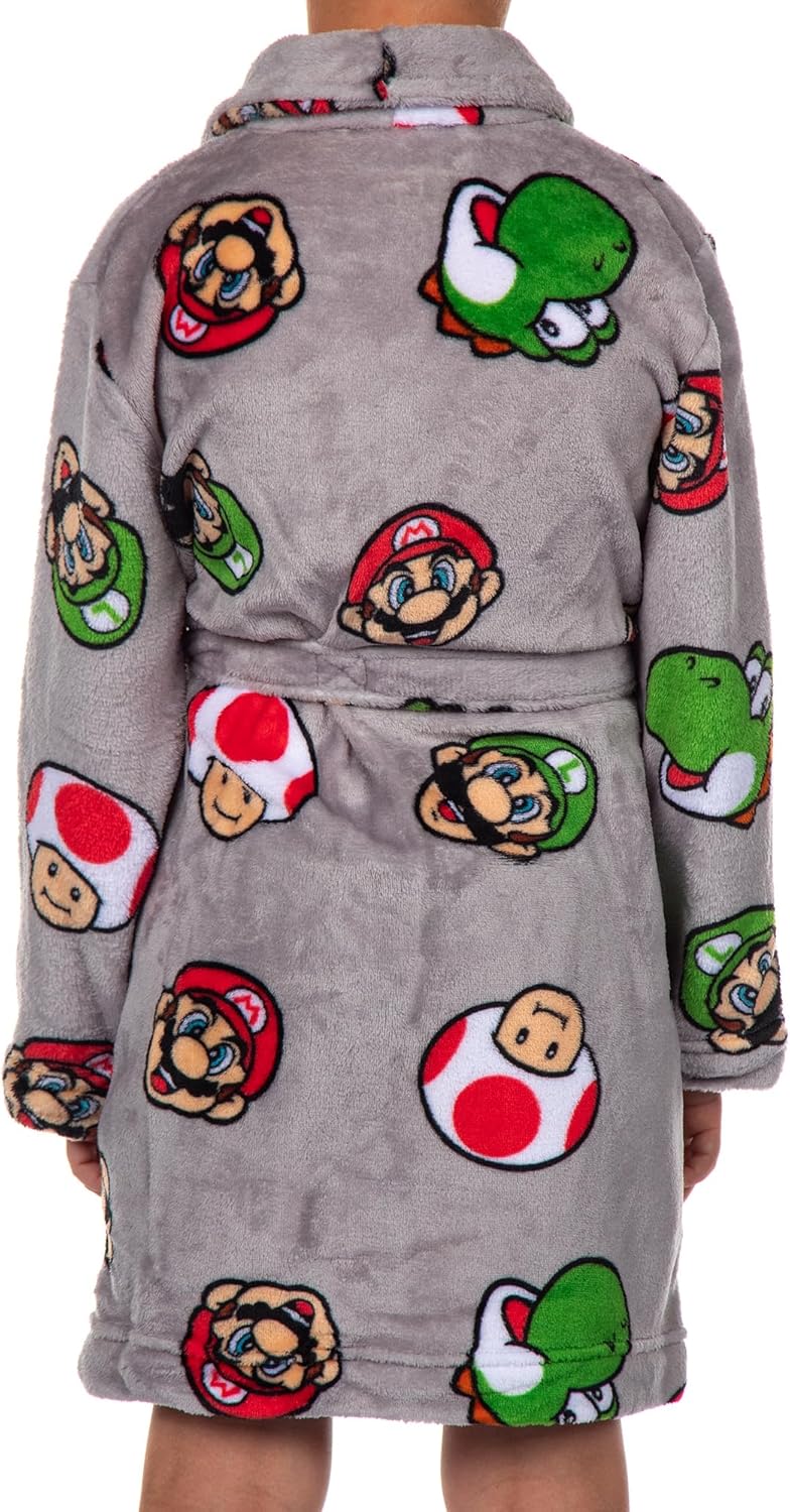 Nintendo روب نوم فليس للأطفال من سوبر ماريو يوشي والفطر السوبر (8) - Image 2